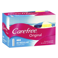 Carefree Original 40 Regular Tampons