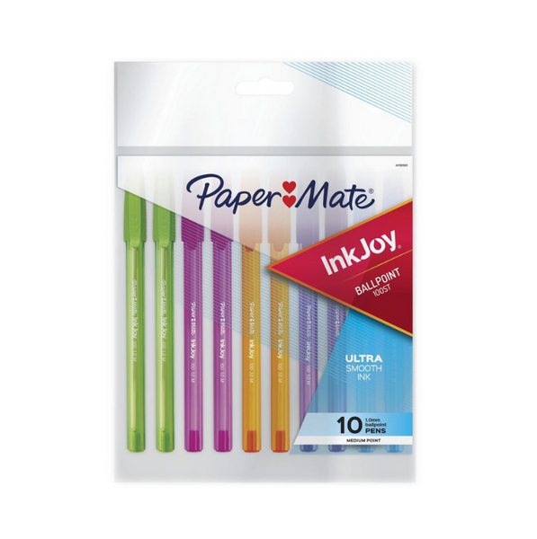 Paper Mate Inkjoy 100 Ballpoint Pens Fashion Assorted 10 Pack