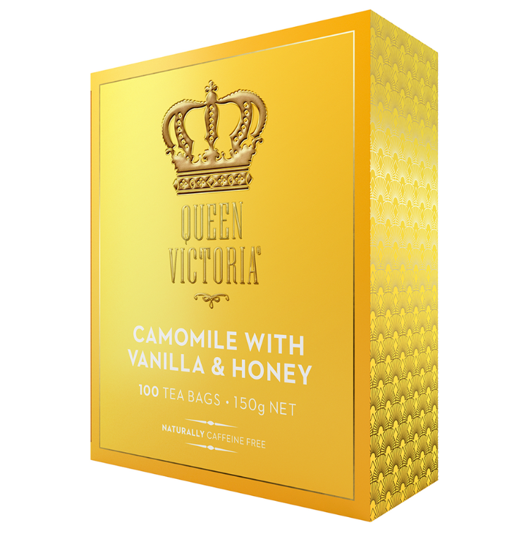 Queen Victoria Camomile With Vanilla & Honey 100 Tea Bags