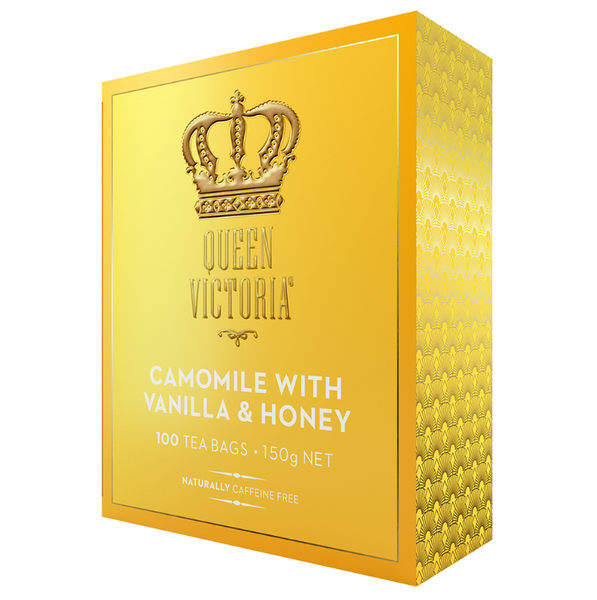 Queen Victoria Camomile With Vanilla & Honey 100 Tea Bags