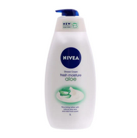 Nivea Shower Cream Fresh Moisture Aloe 1L