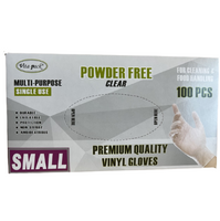 Vita Pack Powder Free Clear Vinyl Gloves Small 100 Pcs
