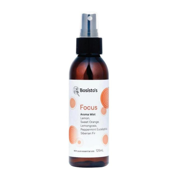 Bosisto's Focus Aroma Mist With Pure Essential Oils 125ml