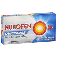 Nurofen Quickzorb 342mg Caplets 24 Pack