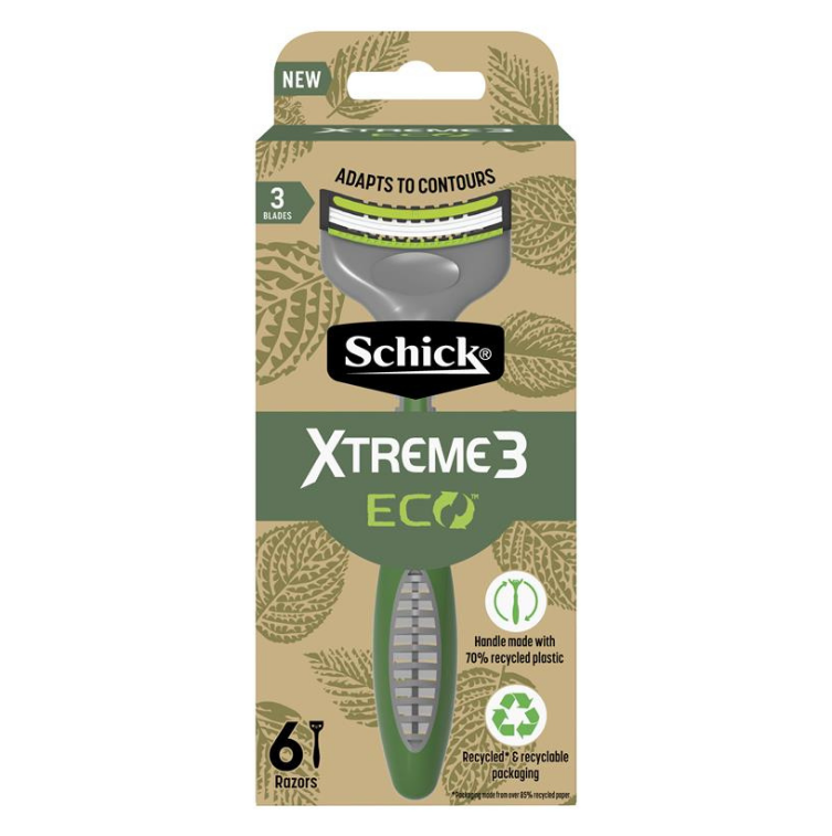 Schick Xtreme 3 Eco Men Disposable Razors 6pk