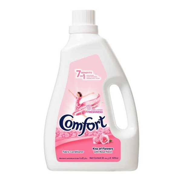 Comfort Fabric Conditioner 7 In 1 Kiss Of Flowers With Rose Fresh 2l
