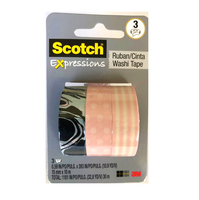 Scotch Pk 3 Expressions Washi Tape 15mm x 10m