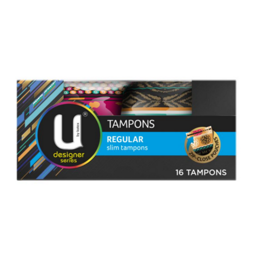 U By Kotex Designer Series Regular Slim Tampons 16 Pack