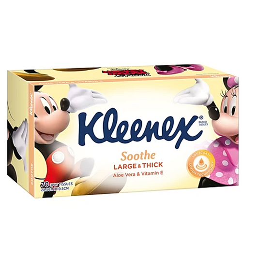 Kleenex Large & Thick Aloe Vera & Vitamin E 70 3 Ply Tissues