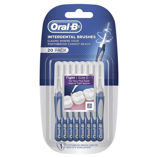 Oral-B Interdental Brushes 20 Pack Assorted Colours