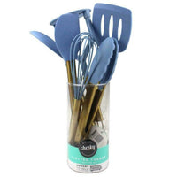 We Are Cheeky Kitchen Utensils Silicone & Gold Stainless Steel 6 Piece Set